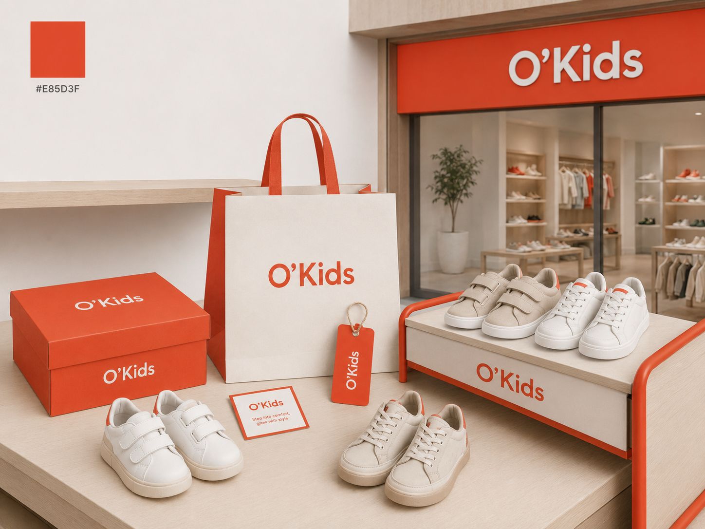 Упаковка и обувь O'Kids